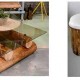 madera natural reconvertida en muebles