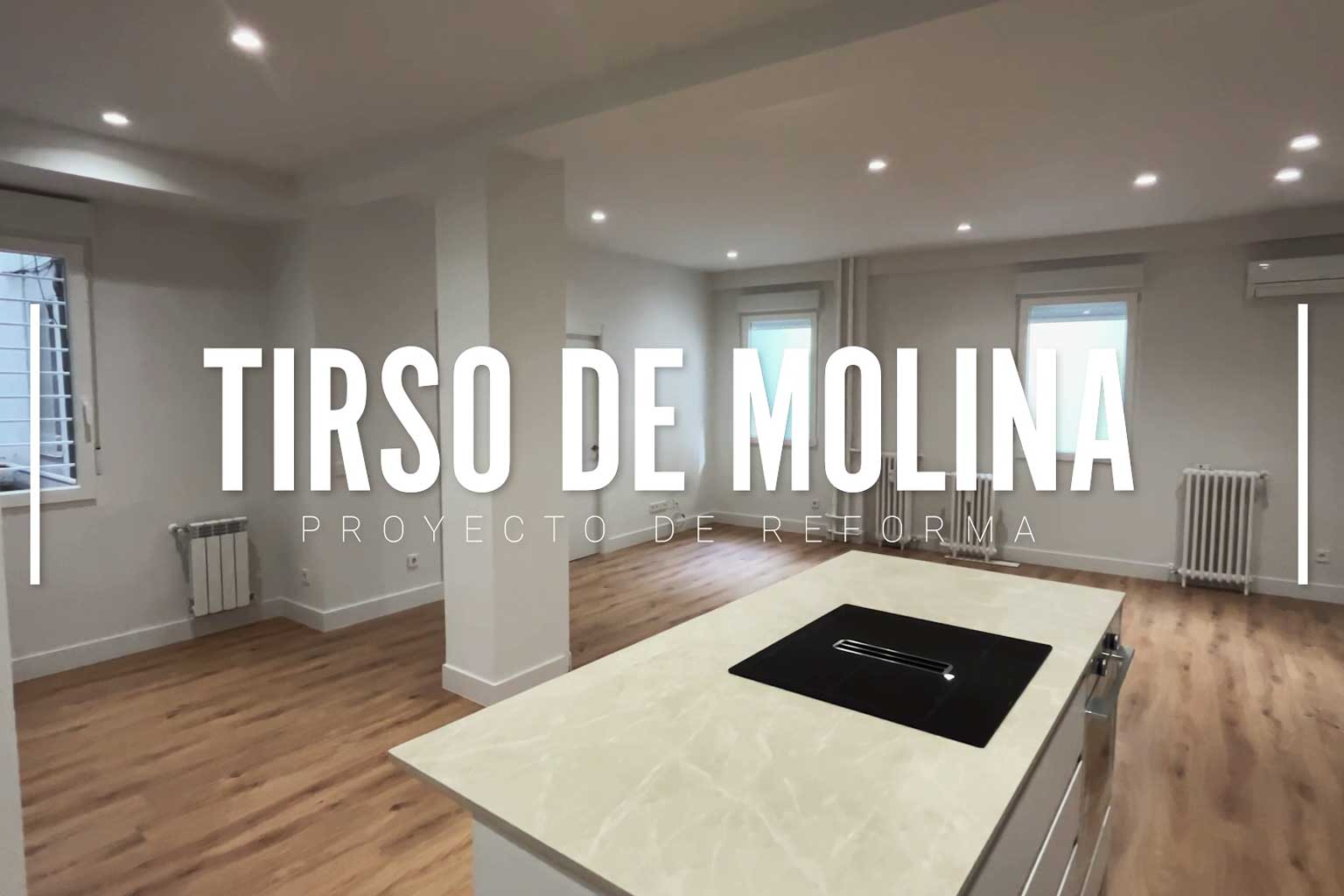 Reforma con muebles de IKEA en Madrid con cocina abierta y diseño moderno 