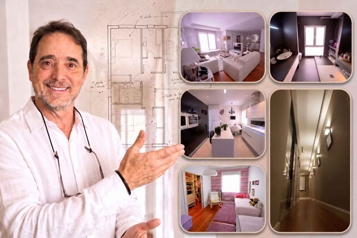 Volvemos a una reforma en la calle Goya 15 años después: evolución del salón, cocina, baño y pasillo de la vivienda en Madrid.